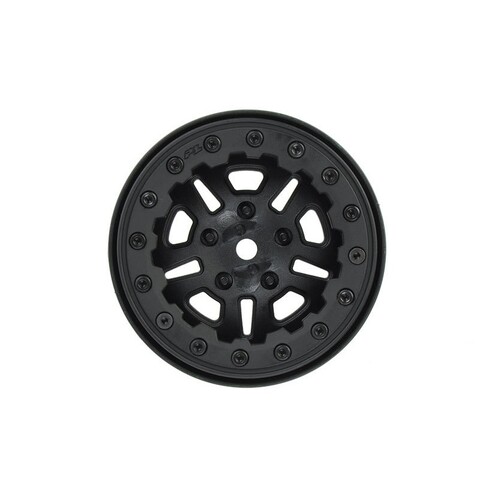 Proline Faultline 2.2 Black/Black Bead-Loc 10 Spoke Wheels 2Pcs - PR2756-15