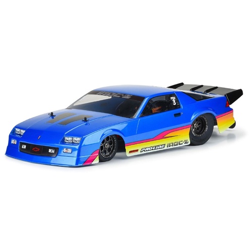 1/10 Pre-Painted/Cut 1985 Chevy Camaro Iroc-Z Blue Body: 22S Drag Car Pr3602-13