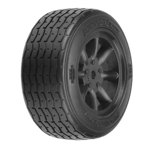 Proline 1/10 PROTOform VTA Front 26mm VTA Tyres Mounted 12mm Black Wheels 2pcs - PRM1014018