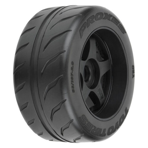 Proline 1/7 Toyo Proxes R888R 53/107 2.9in Belted Tyres Mounted on 17mm Hex, PR10200-10