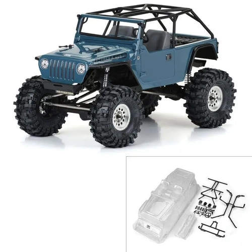 Proline 2004 Jeep LJ Clear Body with Cage and Accessories suit 313mm Crawlers