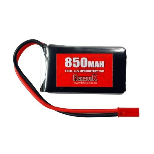Redback Battery 3.7V Lipo 850Mah 25CFlight