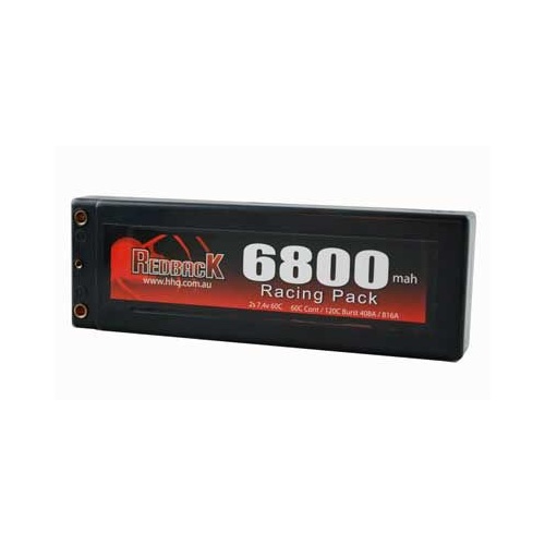 Redback Batt. 7.4V Lipo 6800Mah Car 60C H/C