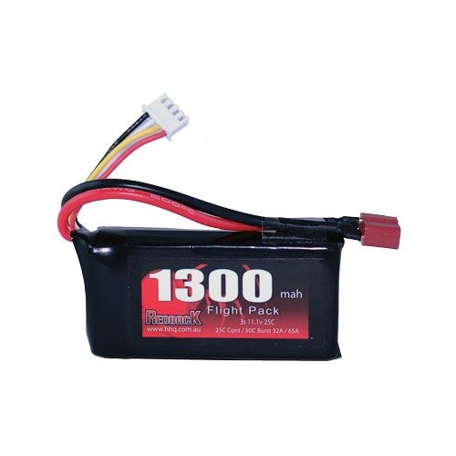 Redback Battery 11.1V Lipo 1300Mah 30CFlight