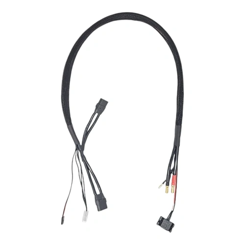 RCD 2S 70A Synchronous Charge Cable (XT90 & 5mm) with Temperature Sensor - 32" (80cm)