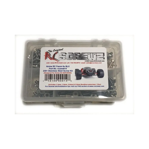 RC Screwz Stainless Steel Screw Kit ARA Fazon 6S BLX