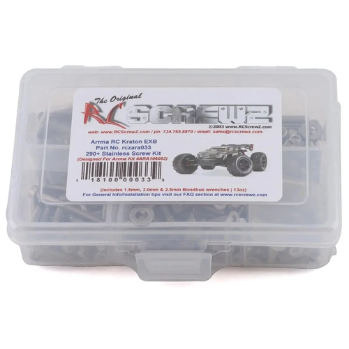 RC Screwz Arrma Kraton EXB Stainless Steel Screw Kit