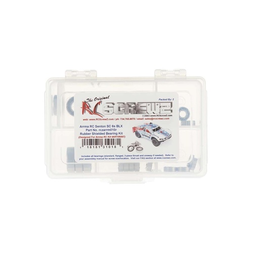 RC Screwz Rubber Shielded Bearing Kit Senton SC 6S