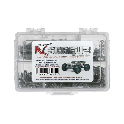 RC Screwz Stainless Steel Screw Kit ARA Outcast 6S BLX