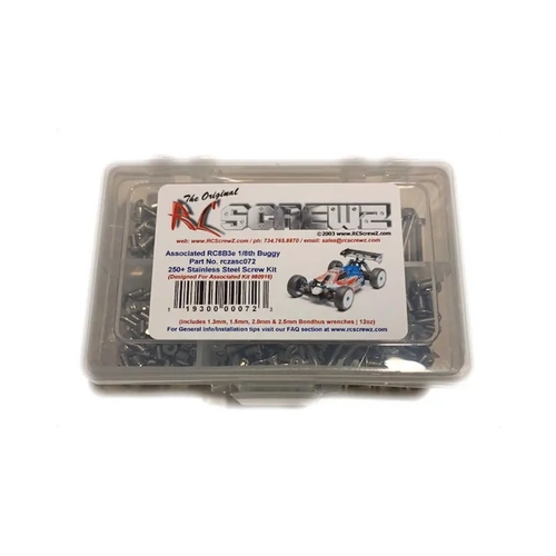 RC Screwz Associated RC8B3e Stainless Steel Screw Kit