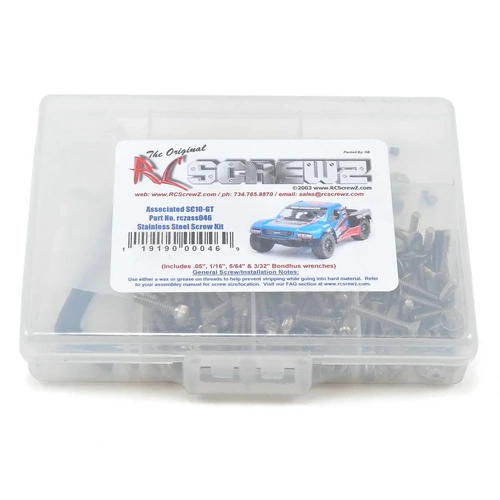 RC Screwz Associated SC10GT Stainless Steel Screw Kit