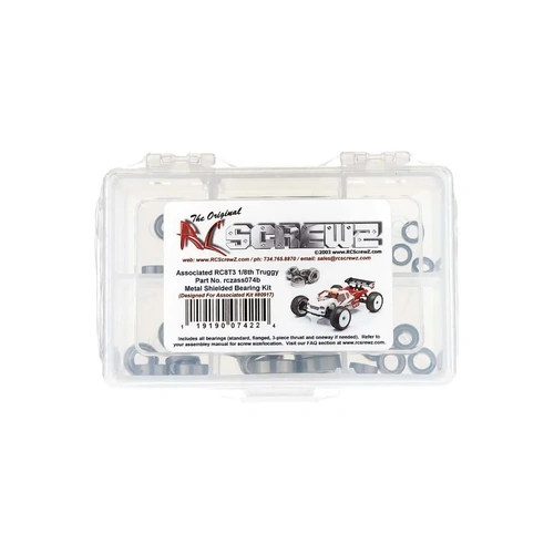 RC Screwz Metal Shielded Bearing Kit ASC RC8 T3 Team