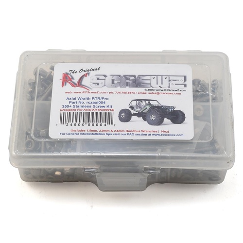 RC Screwz Axial Racing Wraith RTR Stainless Steel Screw Kit