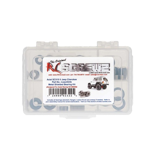 RC Screwz Metal Shielded Bearing Kit SCX10 II (AXI90046)