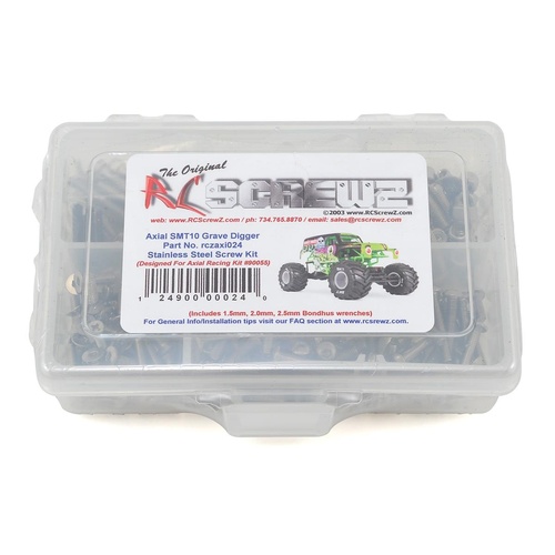 RC Screwz Axial SMT10 Grave Digger Stainless Steel Screw Kit