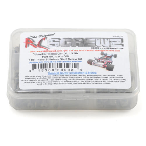 RC Screwz CRC Gen XL Stainless Steel Screw Kit
