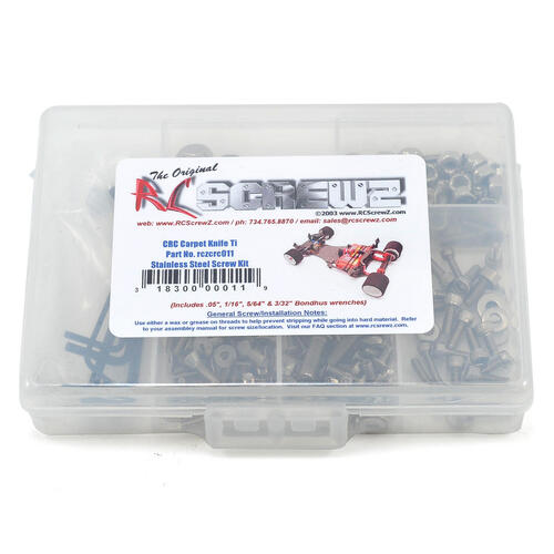RC Screwz CRC Xti Stainless Steel Screw Kit