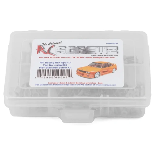 RC Screwz HPI Racing RS4 Sport 3 Stainless Steel Screw Kit