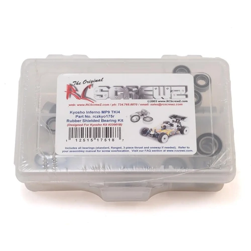 RC Screwz Kyosho MP9 TKI4 Rubber Shielded Bearing Kit