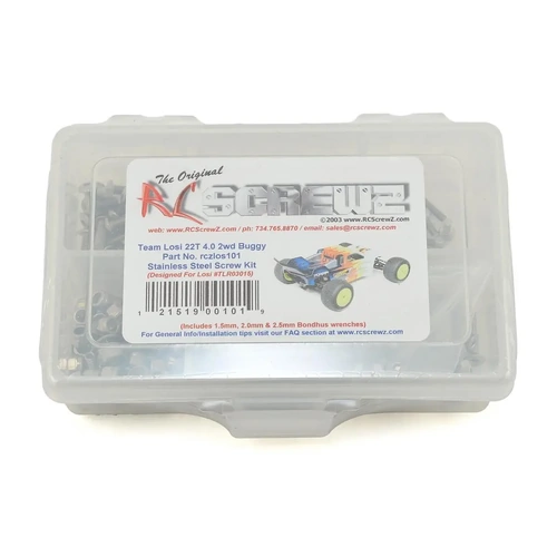 RC Screwz Team Losi 22-T 4.0 Stainless Steel Screw Kit
