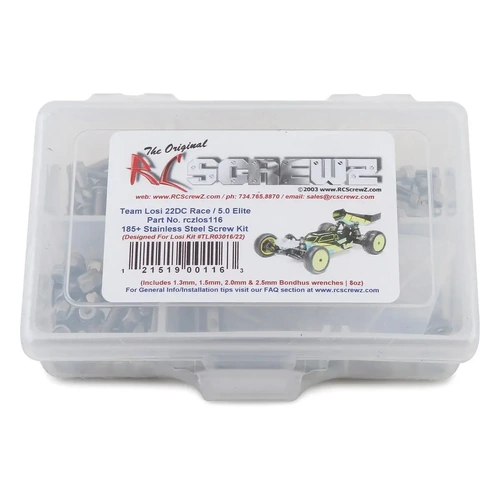 RC Screwz Losi 22DC Race/5.0 Elite Buggy Stainless Steel Screw Kit