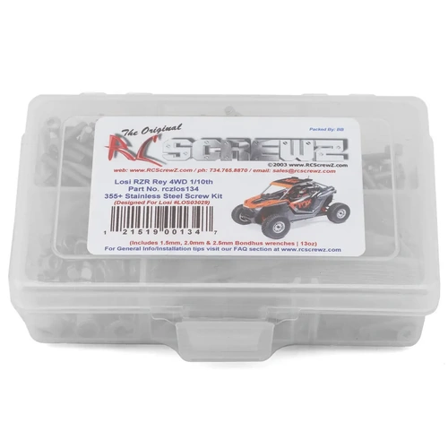 RC Screwz Losi RZR Rey 4WD Off-Road UTV Stainless Steel Screw Kit