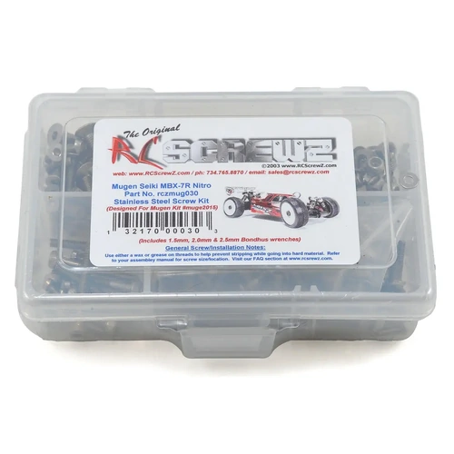 RC Screwz Mugen MBX7R Stainless Steel Screw Kit