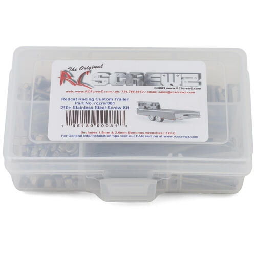 RC Screwz Redcat Custom Trailer Stainless Steel Screw Kit