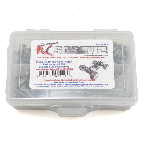 RC Screwz Tekno NT48.3 Truggy Stainless Screw Kit