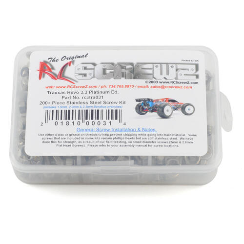 RC Screwz Traxxas Revo Platinum Edition Stainless Steel Screw Kit