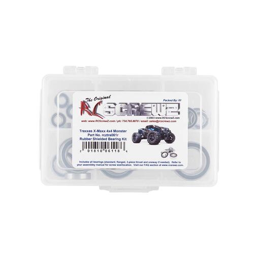 RC Screwz Rubber Shielded Bearing Kit Traxxas X-Maxx