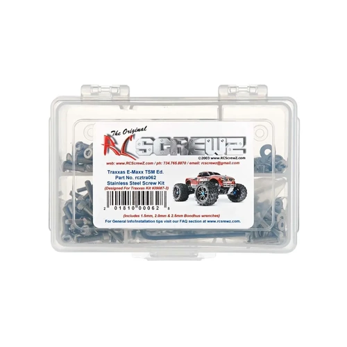 RC Screwz Stainless Screw Kit Emaxx TSM