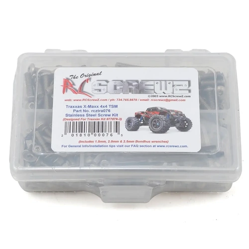RC Screwz SS Screw Kit X-Maxx 4x4 TSM Ed. (77076-4)