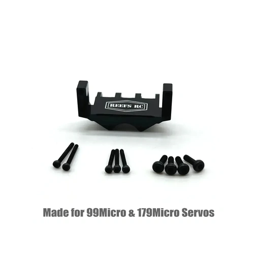 Reefs RC Aluminium Servo Mount - Black