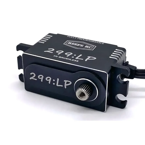 Reefs RC Aluminium 299 Low Profile 23kg 8.4V Brushless Metal Gear Servo - Black