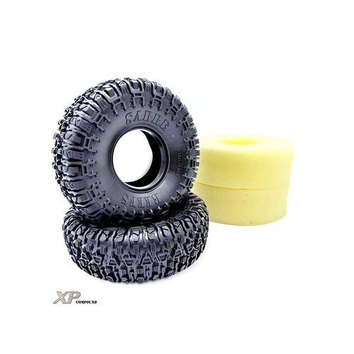 Reefs RC 1.9" SP Sabre XP Compound (Pink) Tyres with Foam Inserts 2Pcs