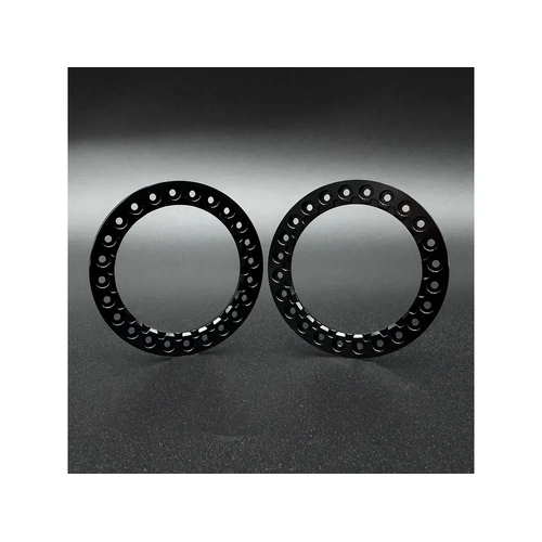 Reefs RC 1.9" Aluminium Tectonic Beadlock Rings 2Pcs - Black
