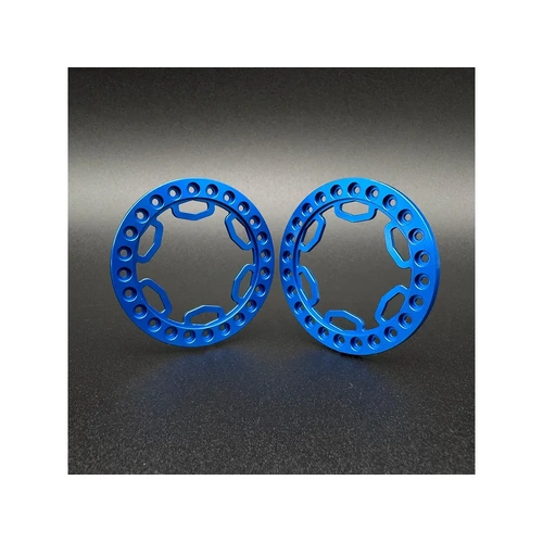 Reefs RC 1.9" Aluminium Shield Beadlock Rings 2Pcs - Blue