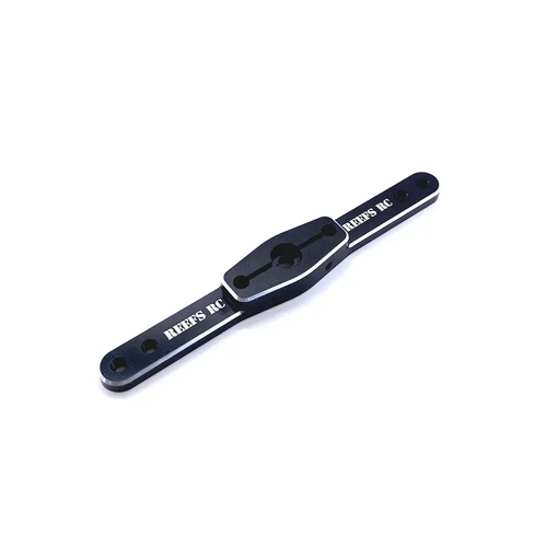 Reefs RC Aluminium 25T Double Sided Arm Long Servo Horn - Black