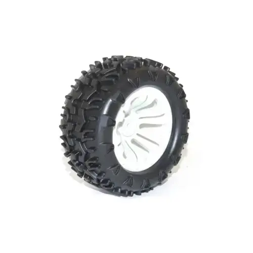River Hobby VRX 10138W Wheel & tyre pair MT White (FTX-6310W)