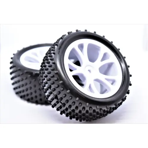 River Hobby VRX 10301W Rear Buggy Tyre Set Spirit (White)