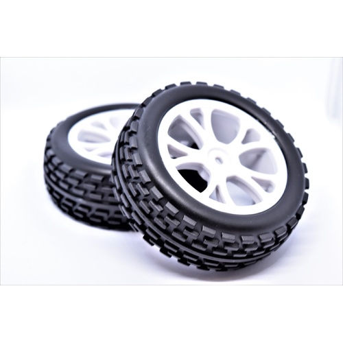 River Hobby VRX 10302W Front Buggy Tyre Set Spirit (White)