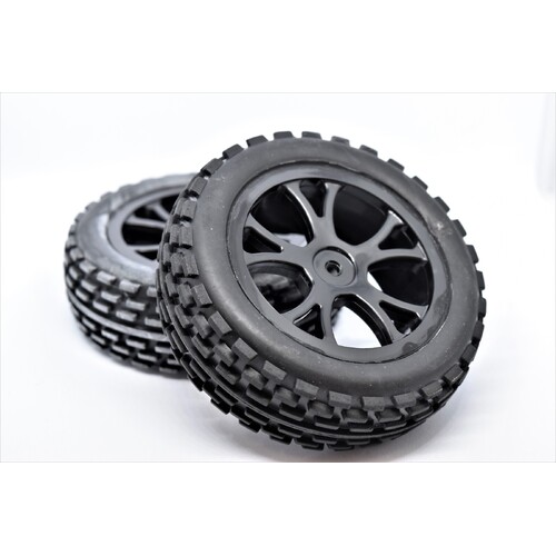 River Hobby VRX 10303B Rear Buggy Tyre Set Spirit (Black)