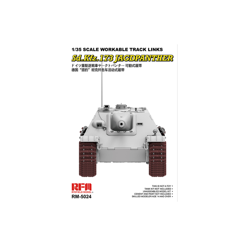 Ryefield 5024 1/35 Workable track links for Jagdpanther Plastic Model Kit