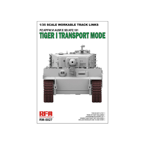 Ryefield 5027 1/35 Workable track links for Tiger I transport Plastic Model Kit
