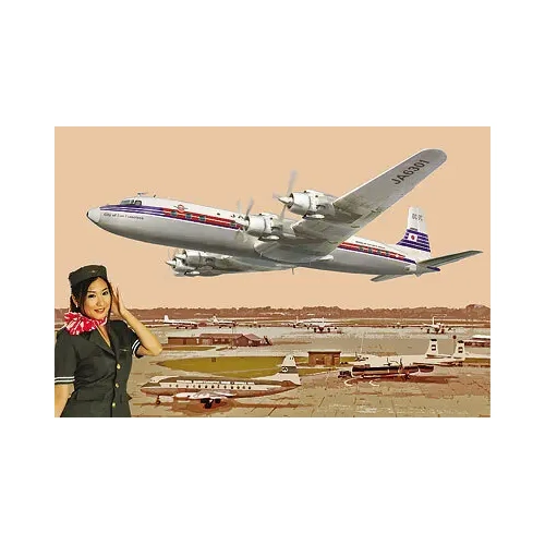 Roden 303 1/144 DC-7C Japan Air lines Plastic Model Kit
