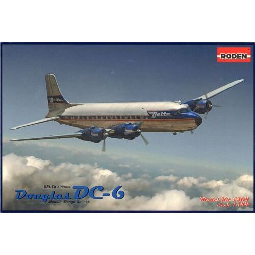 Roden 304 1/144 DC-6 USA Plastic Model Kit
