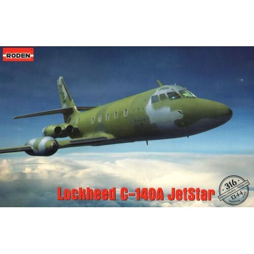 Roden 316 1/144 Lockheed C-140A Jetstar Plastic Model Kit
