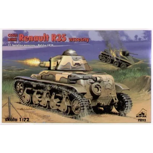 RPM 72212 1/72 Light tank Renault R35 early ver. (Poland - 1939) - Plastic Model Kit
