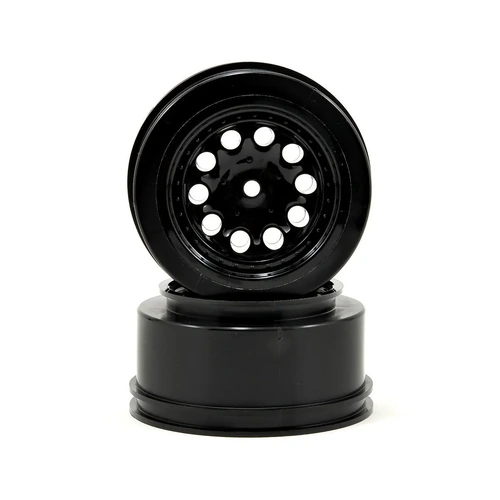 RPM 12mm Spline Drive "Revolver" Short Course Wheels (Black) (2) (Slash Front)